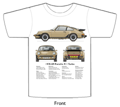 Porsche 911 Turbo 1978-89 T-shirt Front